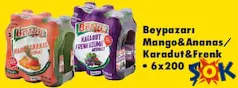 BEYPAZARI MANGO&ANANAS/KARADUT&FRENK 6X200 ML